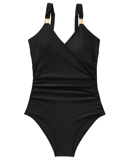Women's Summer V-neck Swimsuit Slim Bikini One-piece Swimming Suit Bathwear Bathing Suits One Piece Swimsuits Female