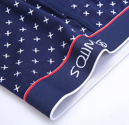 3pcs Print Men's Panties BONITOS Letter Waistband Boxer Briefs Cotton Underwear Mens Boxers Classic Men Underpants