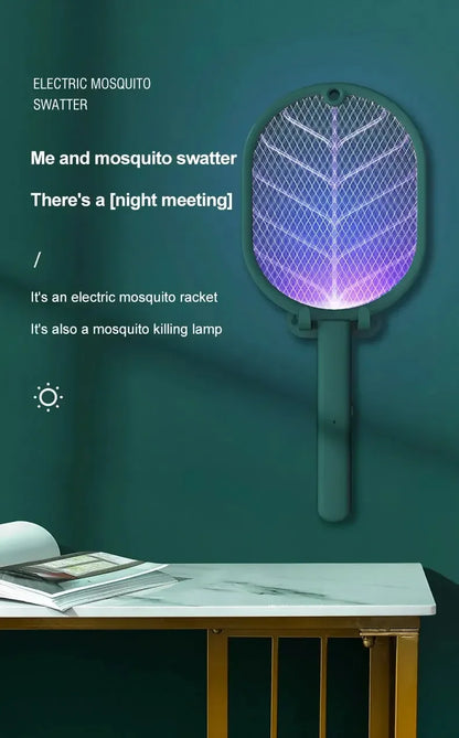 1pc Electric Mosquito Killer Swatter USB Rechargeable Electric Household Safety Mosquito Killer Anti Mosquito Trap