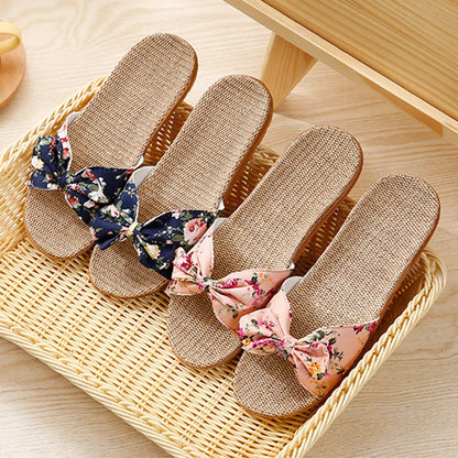 New Summer Ladies Slippers Outdoor Beach Sandals Bohemian Ethnic Style Handmade Espadrilles Platform Slippers Flip Flops Women