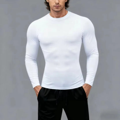 Men Bodybuilding T-Shirt – Compression Gym Shirt Long Sleeve Fitness Tee