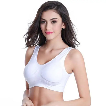 S-7XL Plus Size Thin Non-underwire Bra Zero Bondage Women's UnderwearSports Yoga Wireless Vest Seamless adjustable Brassiere