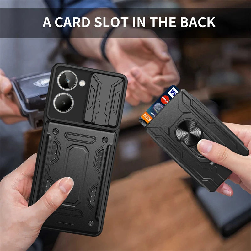 Case For Samsung Galaxy S26 S25 S24 S23 S20 S21 S22 Ultra Plus FE Note 20 Ultra Cover Grade Card Slot Armor Fundas Coque