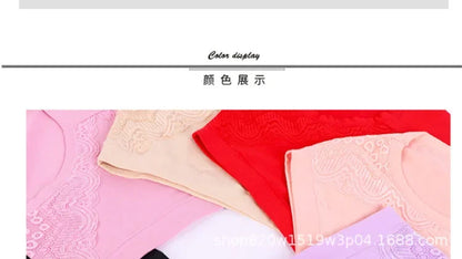 Plus Size Women's Lace Cotton Briefs 5XL 6XL Sexy Comfortable Panties for Full Figure Mature Ladies Soft Breathable Underwear