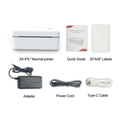 Marklife X4 Thermal Label Printer Portable Printer for 4x6 Mailing Packages Printing Bluetooth & Automatic Label Recognition