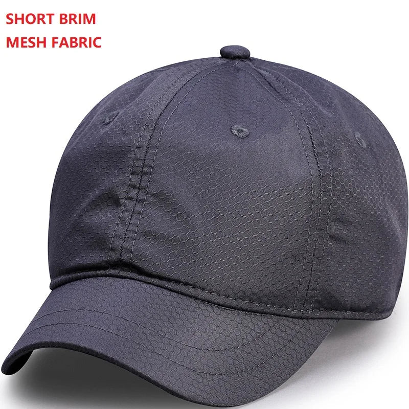 Oversize Big Head Man Plus Size Baseball Cap Spring Summer Thin Fabric Mesh Sun Hat Male Snapback M 55-59cm L 60-64cm