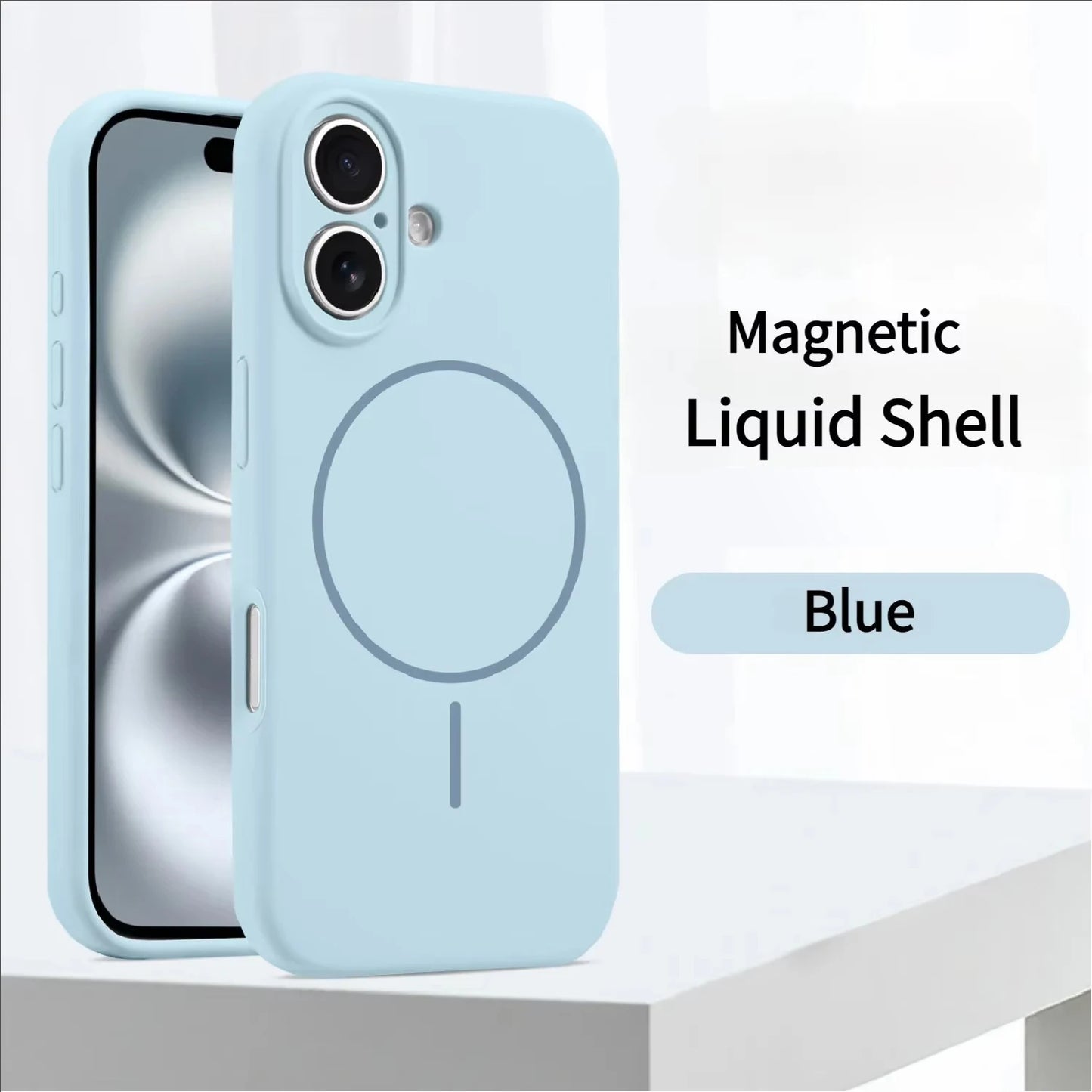 Magnetic Original Liquid Silicone Phone Case For iPhone 15 14 16 Plus 12 13 16 17 Pro Max Funda For Magsafe Protector Soft Cover
