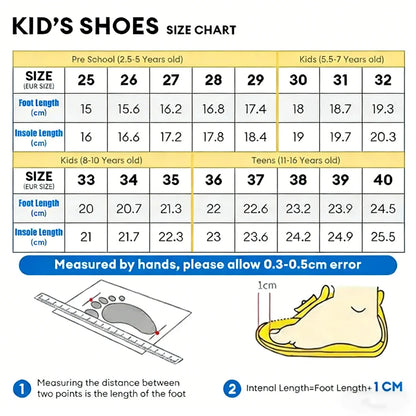 Kids Sneakers Cartoon Casual Shoes Boys Comfortable Sports Shoes Outdoor Nonslip Tennis Shoes Children Lightweight Running Shoes