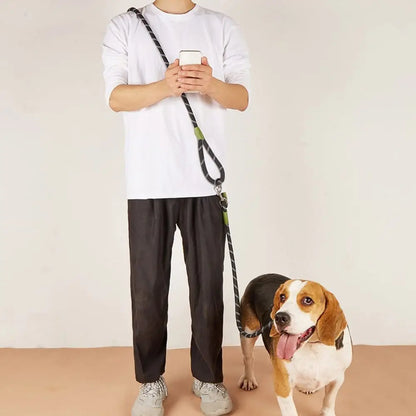 Adjustable Hands-Free Dog Leash, Suitable for Hiking, Walking, and Running - Reflective, Comfortable Elastic Leash in Various Colors (Orange, Pink, Black, Blue, Purple) - Durable Polyester Fiber, Machine Washable, Hiking Acce