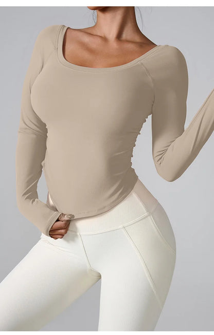 Women Yoga Shirts - Plus Size Sportswear Top | Breathable Quick Dry Fitness Workout Shirt