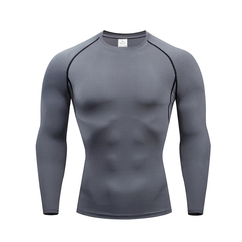 Men's Thermal Underwear Long Sleeve Tops | Thin Tight Fitting Elastic Fitness Wear