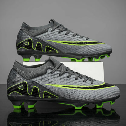 Men Soccer Shoes - Mid Top Football Cleats | Non Slip TPR Outsole Boots