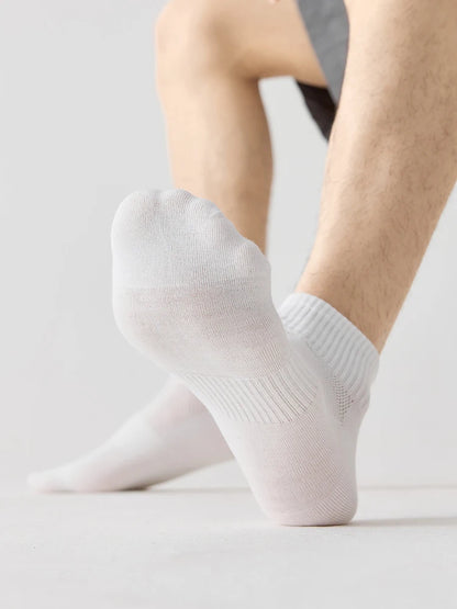 High Quality 6Pairs Men Socks Short Combed Cotton Mesh Breathable Odor proof and antibacterial Spring Summer for Male sock New