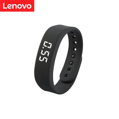 Lenovo Smart Bracelet LED Digital Waterproof Smart Band Running Pedometer Health Monitor Sleep Tracking Vibration Alarm Reminder
