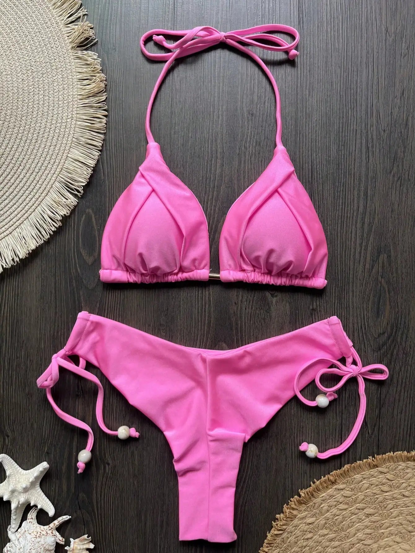 Triangle Bathing Suit - Brazilian Bikinis Two Piece Bikini Push Up Swimsuit Low Waist