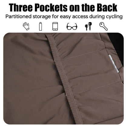 Winter Cycling Jersey - Men's Fleece Bike Jacket With Full Zipper & Pockets