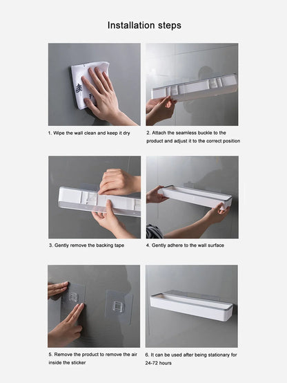 Wall-Mounted Toilet Storage Cabinet - Multifunctional Bathroom Organizer Shelf