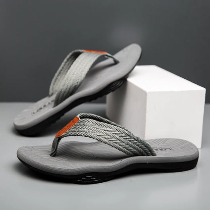 Men's Flip-Flops Waterproof Non-Slip Soft Sole Comfortable Slip-On Sandals