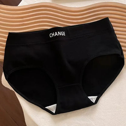 Women's Cotton Underwear panty Sexy Solid Color Triangle Pants Girl Mid Waist Seamless Comfort Underpants Female Lingerie