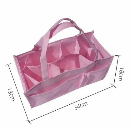 Portable Mummy Bag Bottle Storage Multi-Function Separate Bag Nappy Maternity Handbag Large Capacity Baby Tote Diaper Organizer