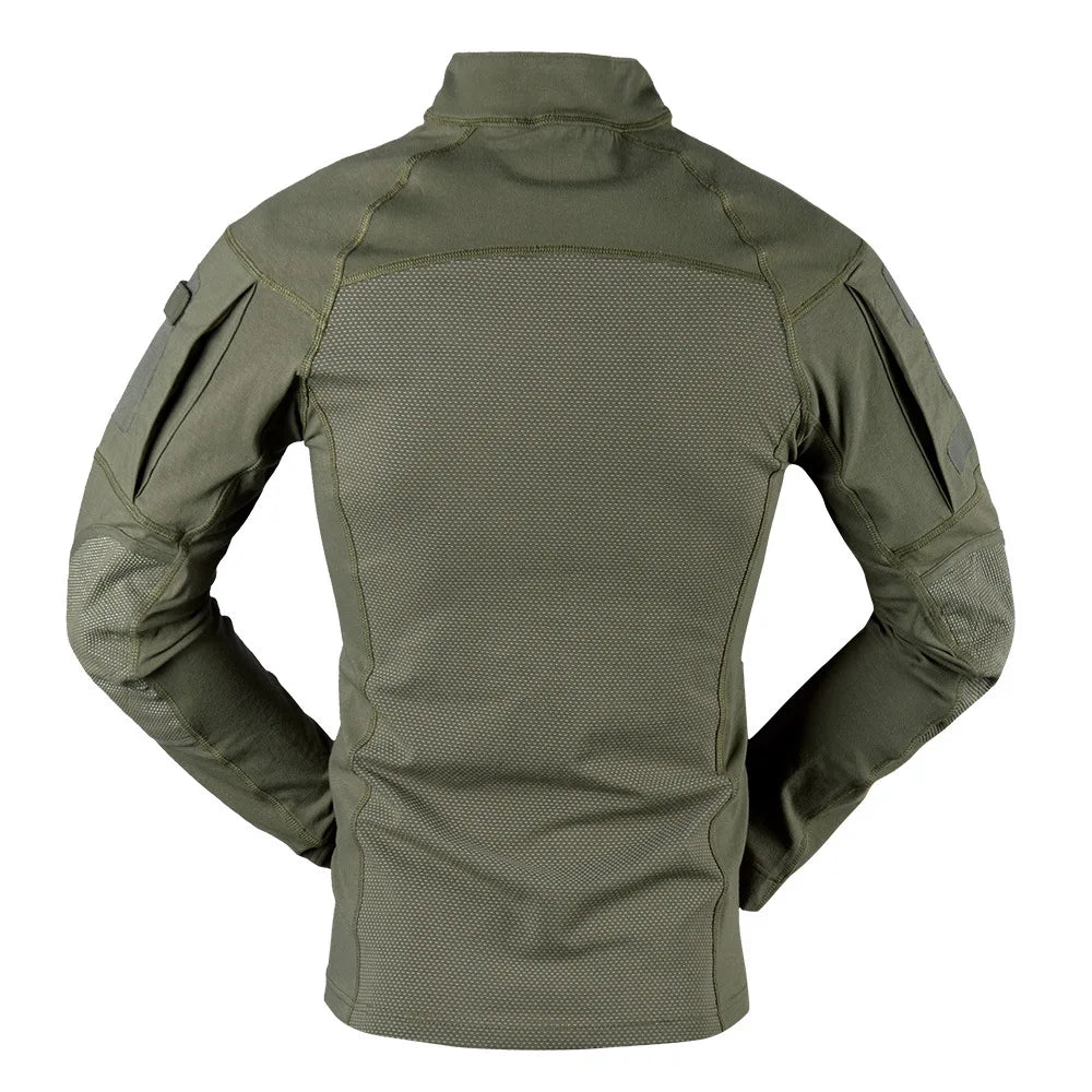 Tactical Cotton Shirt - Multicam Camo Military Combat Tee | Lightweight Moisture Wicking