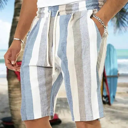 Summer Fashion Striped 3D Print Beach Shorts Swimwear Men's Oversized Surfing Board Pants Holiday Swimsuits Trunks Man Clothing