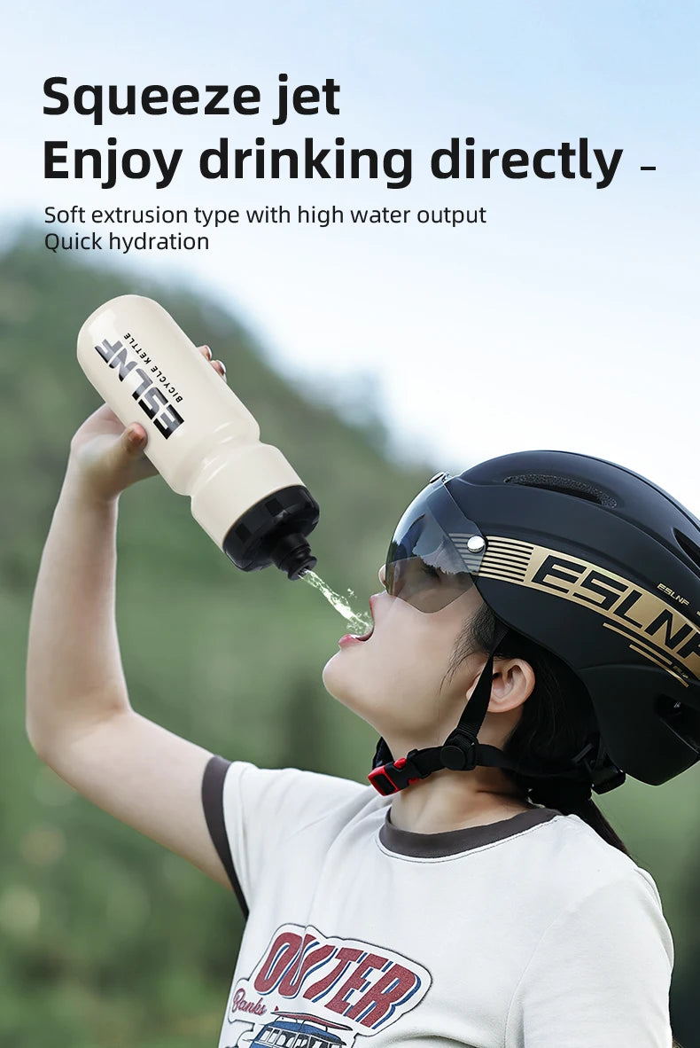 ESLNF Bicycle Riding Water Bottle Large Capacity Fitness Water Cup Road Bike Mountain Bike Portable Sports Outdoor Water Cup