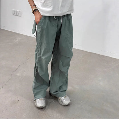 Lightweight Quick Dry Outdoor Work Trousers For Men Women Summer Casual Loose Straight Leg Long Pants Mountain Hiking Bottoms