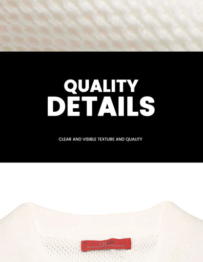 CHCH Men's lapel Short Sleeved Sweater T-shirt New Knitted Casual Business Men's Pullover Sweater T-shirt