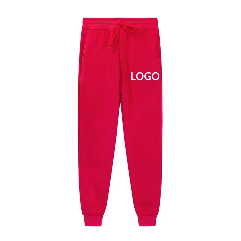 Customized Sweatpants Men Fashion Peronality Printed Drawstring Pocket Sport Pants Women Casual Workout Jogging Long Trousers