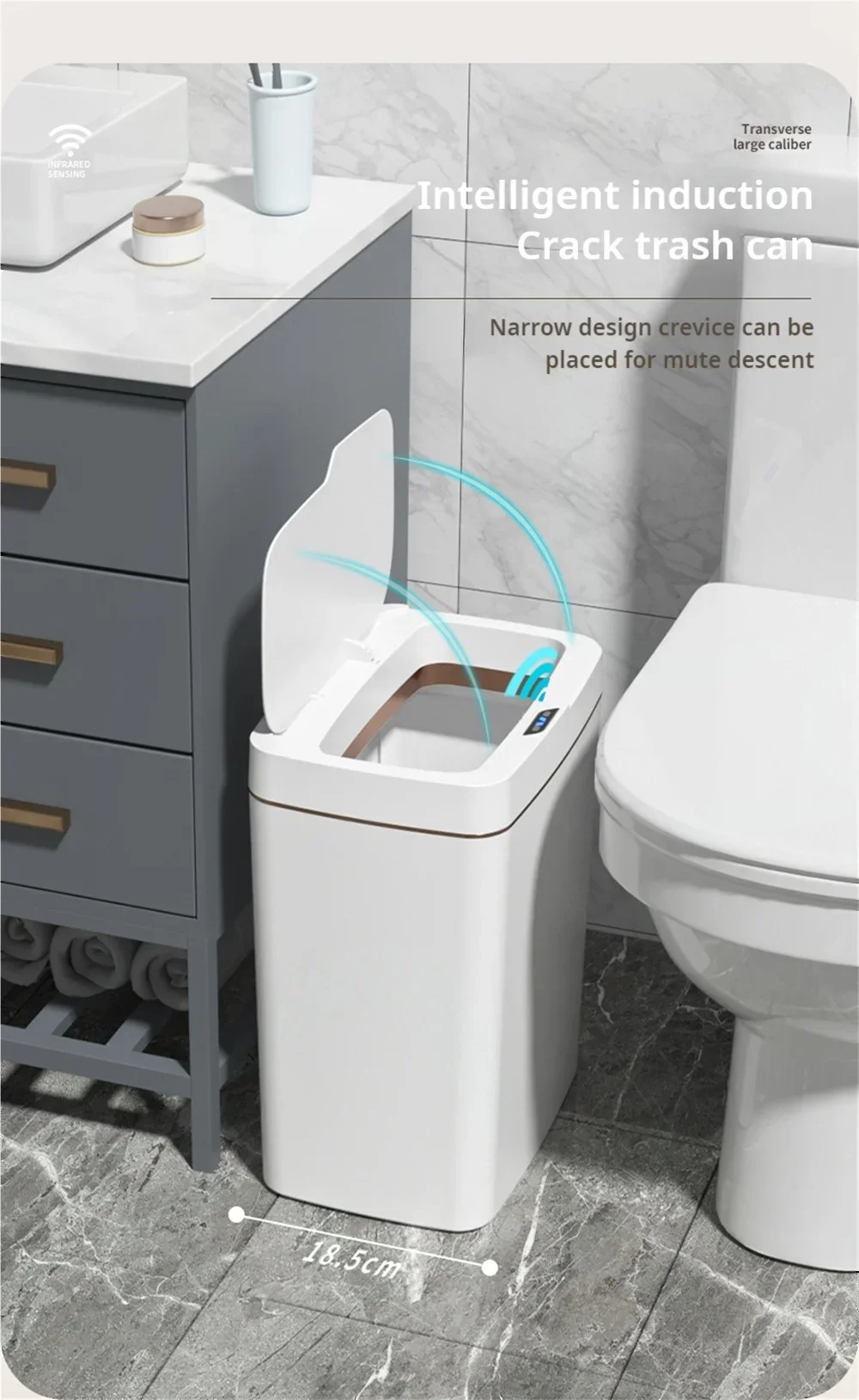 Automatic Trash Can with Lid - Odor-Reducing Kitchen Bin 2025 NEW