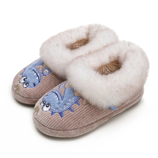Kids Indoor Slippers – Lightweight Baby Slippers With EVA Sole & Plush Lined Footwear