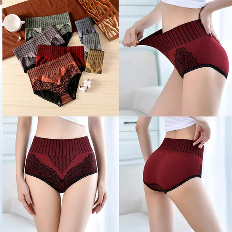 1 Pcs Women's Panties Underwear Seamless Briefs High Waist Underpanties Bodyshaper Ladies Female Underpants Plus Size
