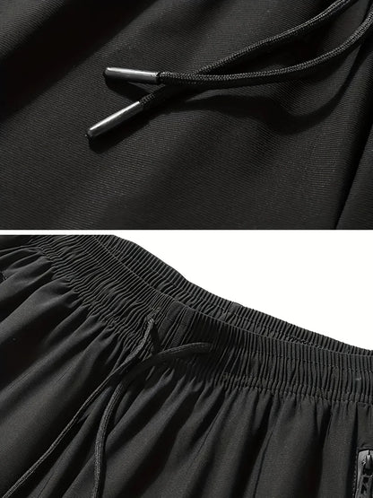 2-Pack Men's Sports Trousers High Stretch Men's Jogging Pants Quick-Drying Sweatpants Baggy Man Fishing Gym Sportswear Pants