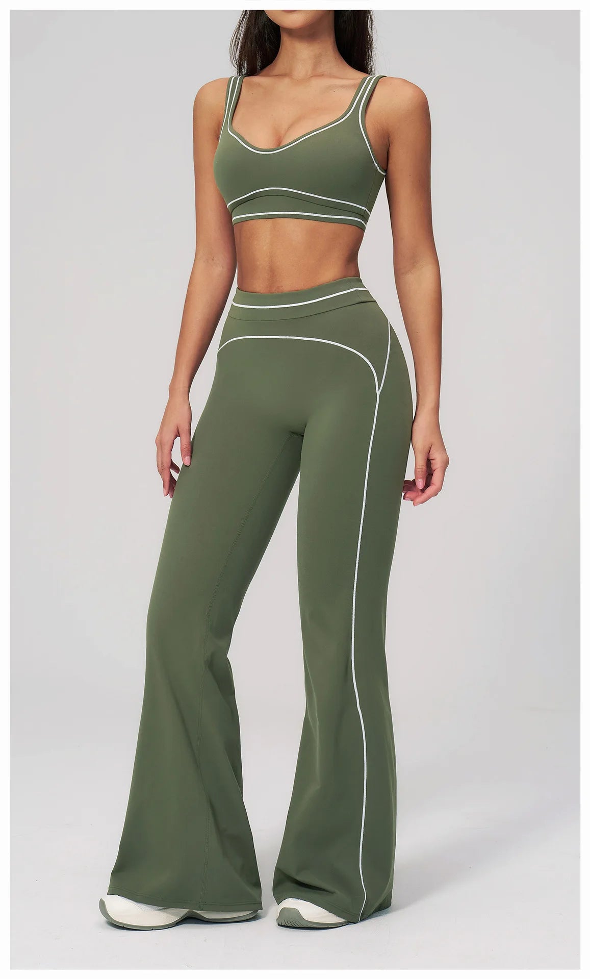 Fitness Suit 2PCS Yoga Set Women's Tracksuit Sports Outfits Gym Running Push Up Sportswear Legging Athletic Wear Workout Clothes