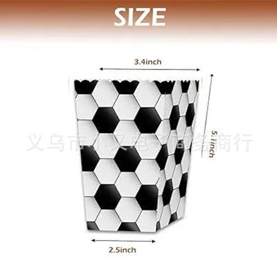 Sports Themed Party Snack Trays - Disposable Paper Food Boats for Soccer Rugby Football Baseball and Basketball Celebrations