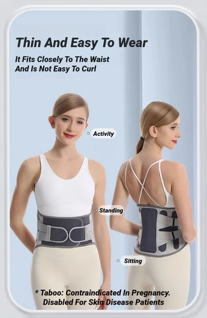 Back Brace Support Belt For Lower Pain Relief Adjustable Men Women Waist Lumbar Sciatica Scoliosis Herniated Disc Corset Posture