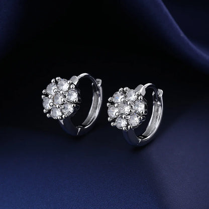925 Sterling Silver CZ Stud Earrings - Cute Fashion Jewelry for Women and Teens