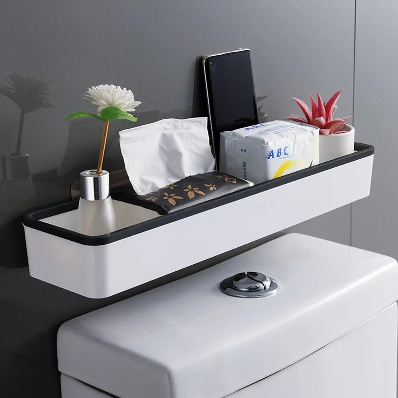 Wall-Mounted Toilet Storage Cabinet - Multifunctional Bathroom Organizer Shelf