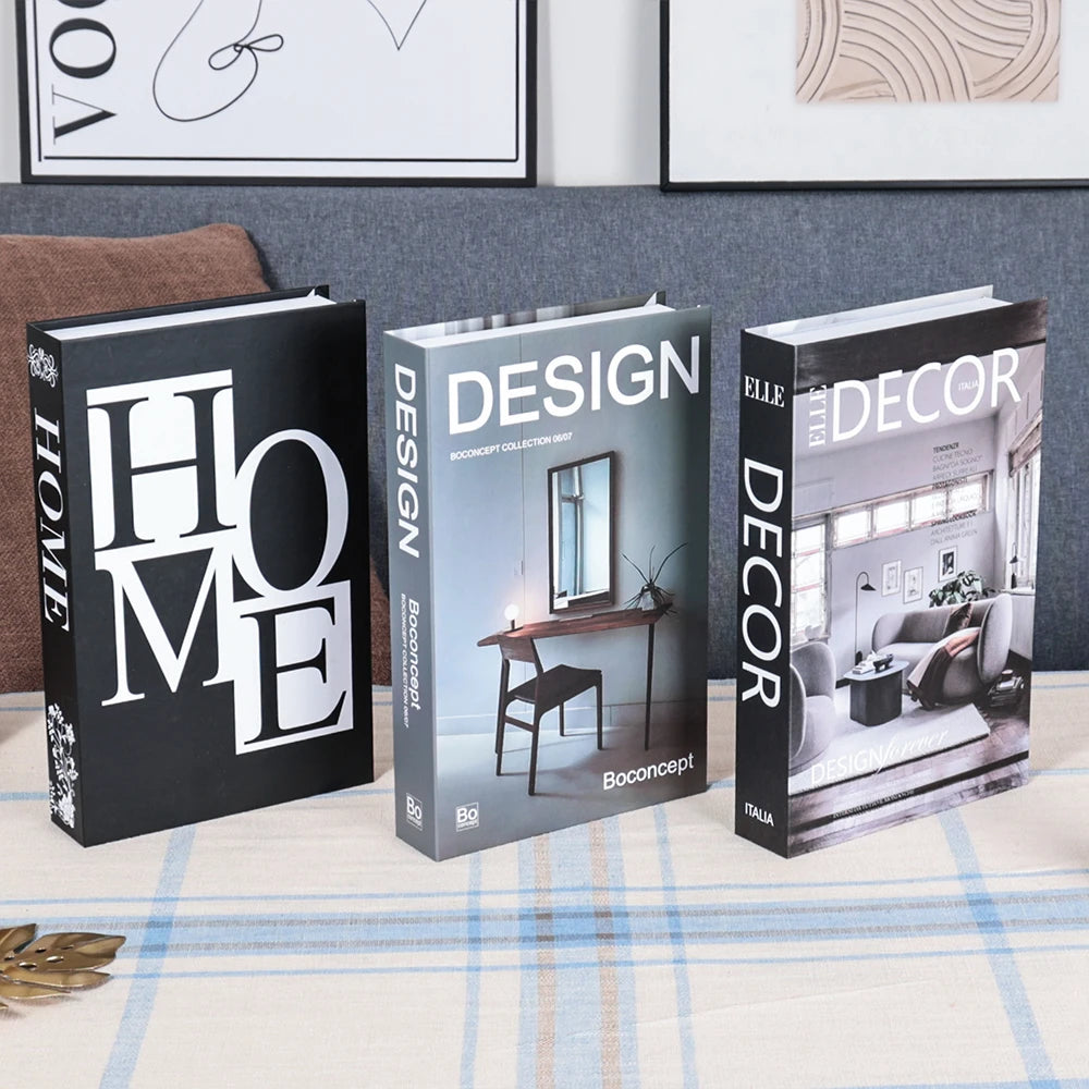 3Pcs Decorative Fake Books - Living Room Coffee Table Ornaments
