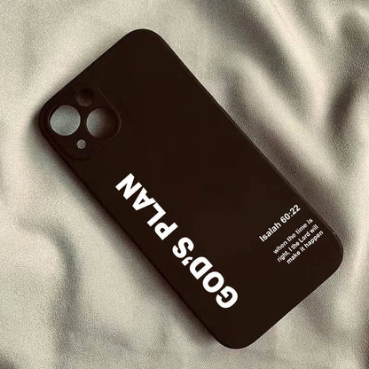 God's Plan Jesus Bible Verse Phone Case For iPhone 17 16 15 14 13 12 11 Pro Max Mini SE 7 8 Plus Shockproof Non-Slip Cover Funda