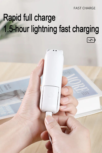 Foldable Small Fan Portable and high-power Hand Held Portable Mini Fan Rechargeable Hand USB Charge Fan