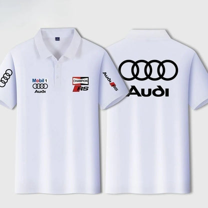Audi RS T-Shirt - Men Polo Shirt Custom Printed Performance Car Apparel