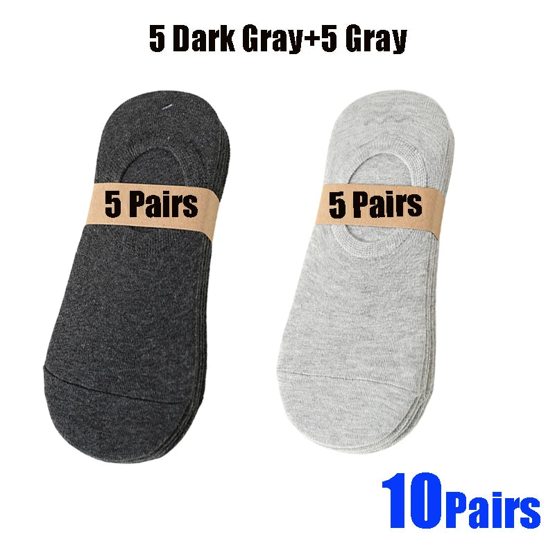 Invisible Boat Socks - Breathable No Show Socks For Men & Women, Soft Cotton Casual Plain
