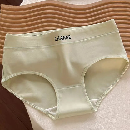 Women's Cotton Underwear panty Sexy Solid Color Triangle Pants Girl Mid Waist Seamless Comfort Underpants Female Lingerie
