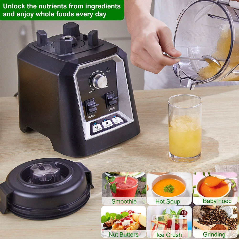 BioloMix Professional Smoothie Blender - BPA-Free 2L Food Mixer  Ice Crusher