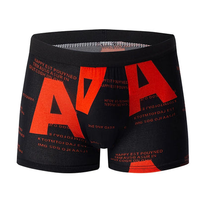 Mens 10-Piece Fashion Underwear Set - Comfortable Large Size Printed Boyshorts