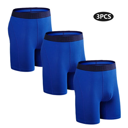 Mens Cotton Boxer Briefs - 3 Pack Comfortable Underwear