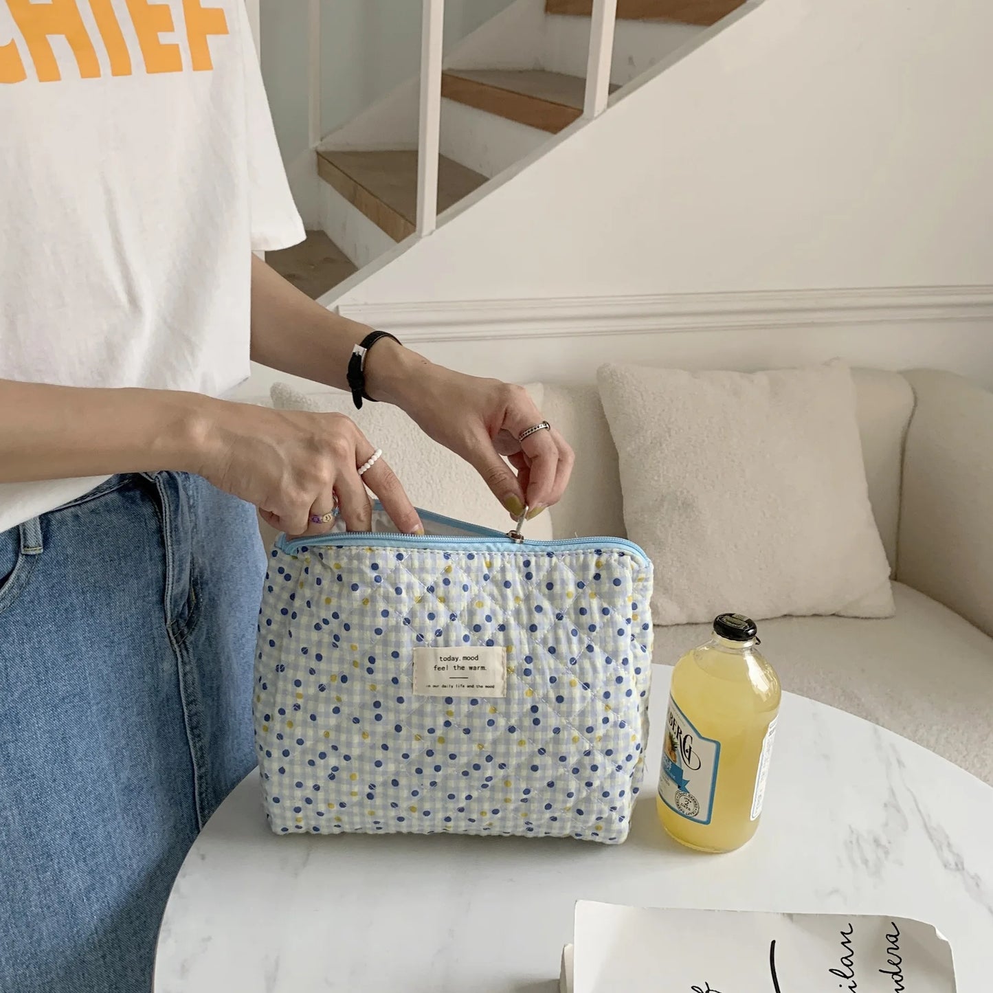 Baby Diaper Bag Cartoon Print Nappy Bag Zipper Handbag Carry Pack Travel Outdoor Diaper Storage Bag Multi Functional Storage Bag