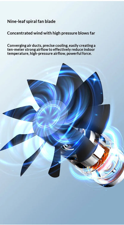 Portable Dormitory Spray Cooler with Humidification, Electric Fan, Desktop Mobile Air Cooler for Small Household Air Conditioner